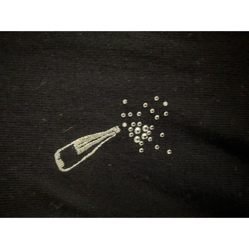 Talbots Plus Size 2X Cardigan Button Up Party Champagne New Year Preppy Bubbly - Picture 9 of 10